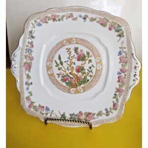 Antique Rare Royal Albert Crown China Hand Painted Jian Tree Cake/Dessert Plate